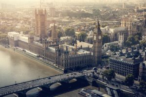 Blick auf London