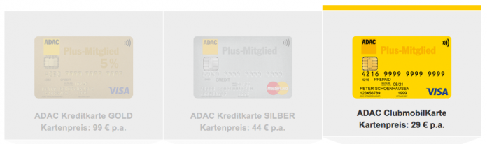 ADAC Kreditkarten im Vergleich | Kreditkarte-Kostenlos.de