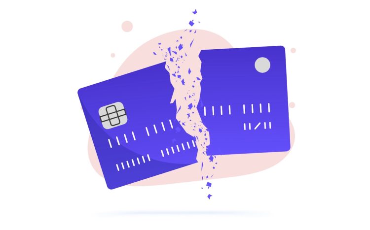 defekte Kreditkarte