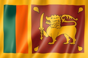 Sri Lanka flagge